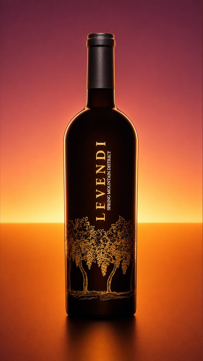 AI product shot of 2022 Spring Mountain Cabernet Sauvignon