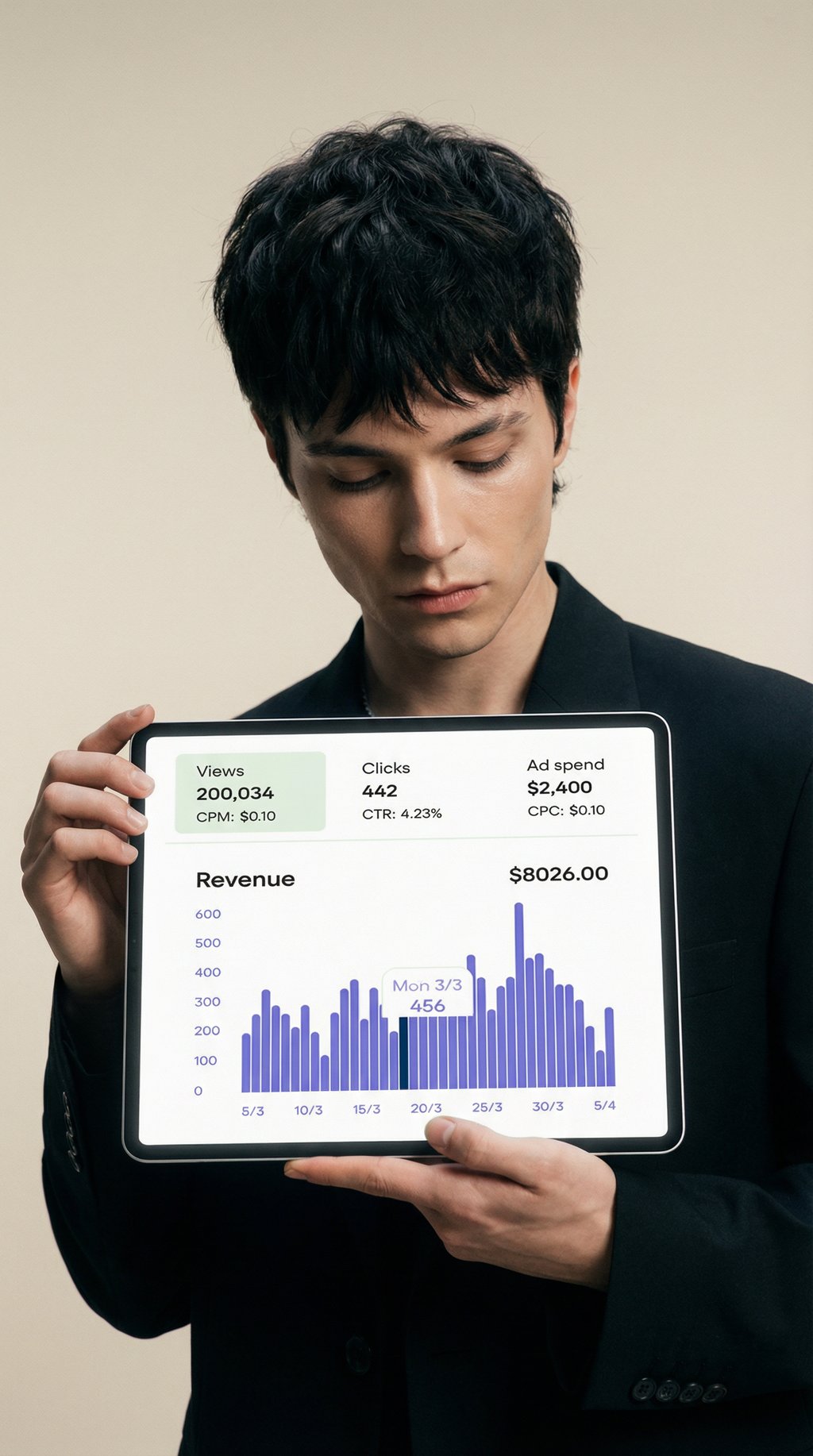 AI product shot of Marketer