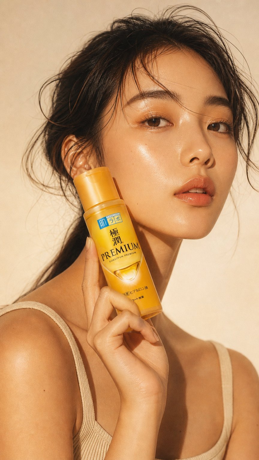 AI product shot of Hada Labo Gokujyun Premium Hyaluronic Acid 170ml