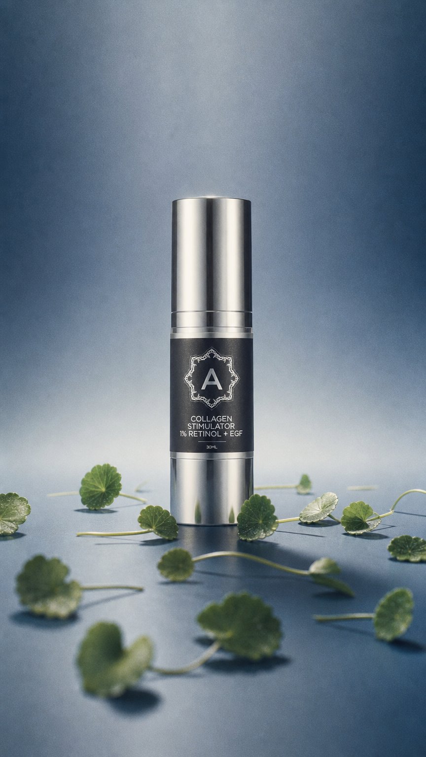 AI product shot of Vitamin A Serum Collagen Stimulator - 1% Retinol + EGF