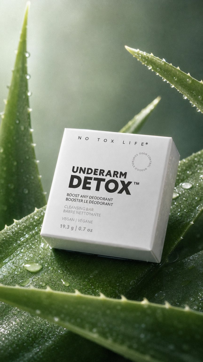 AI product shot of Underarm Detox Bar (petite) - No Tox Life®
