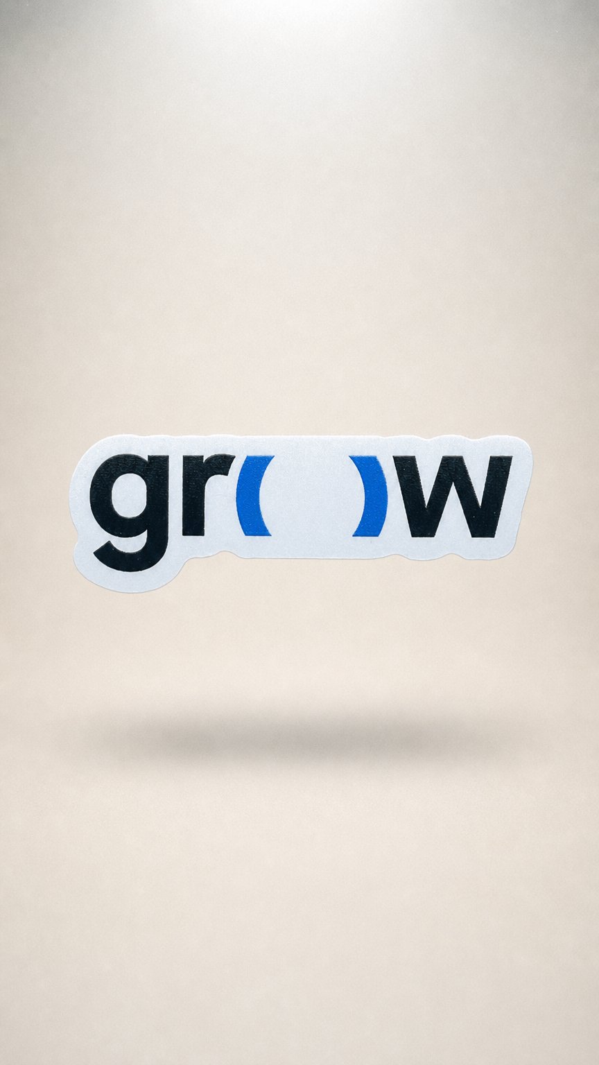 AI product shot of Grow Sticker