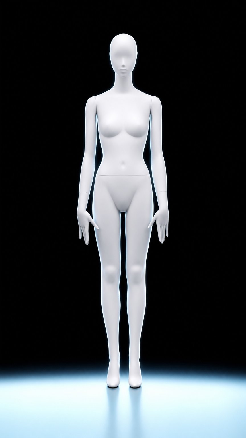 AI product shot of Women's mannequin BIT