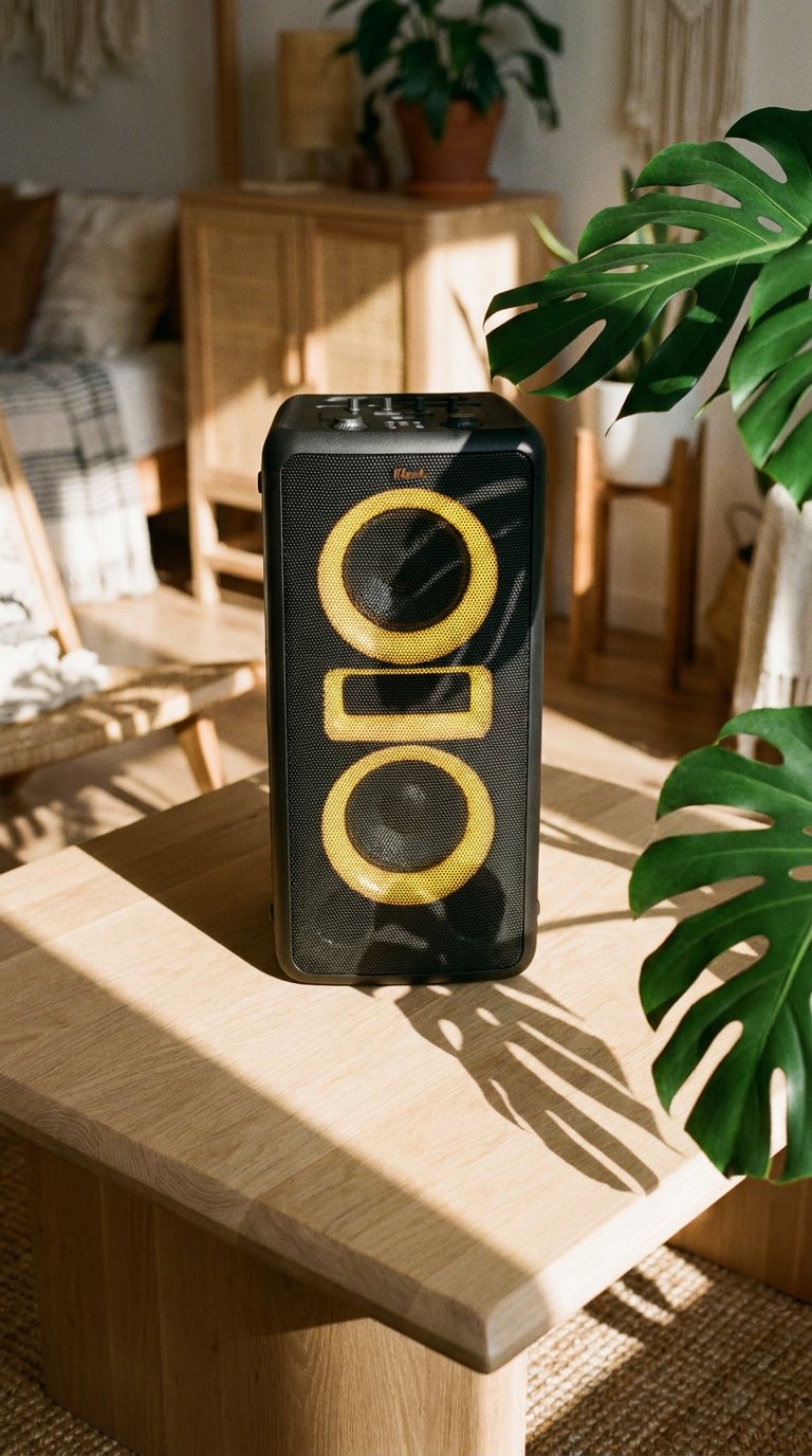 AI product shot of Klipsch New York Music City Party Speaker