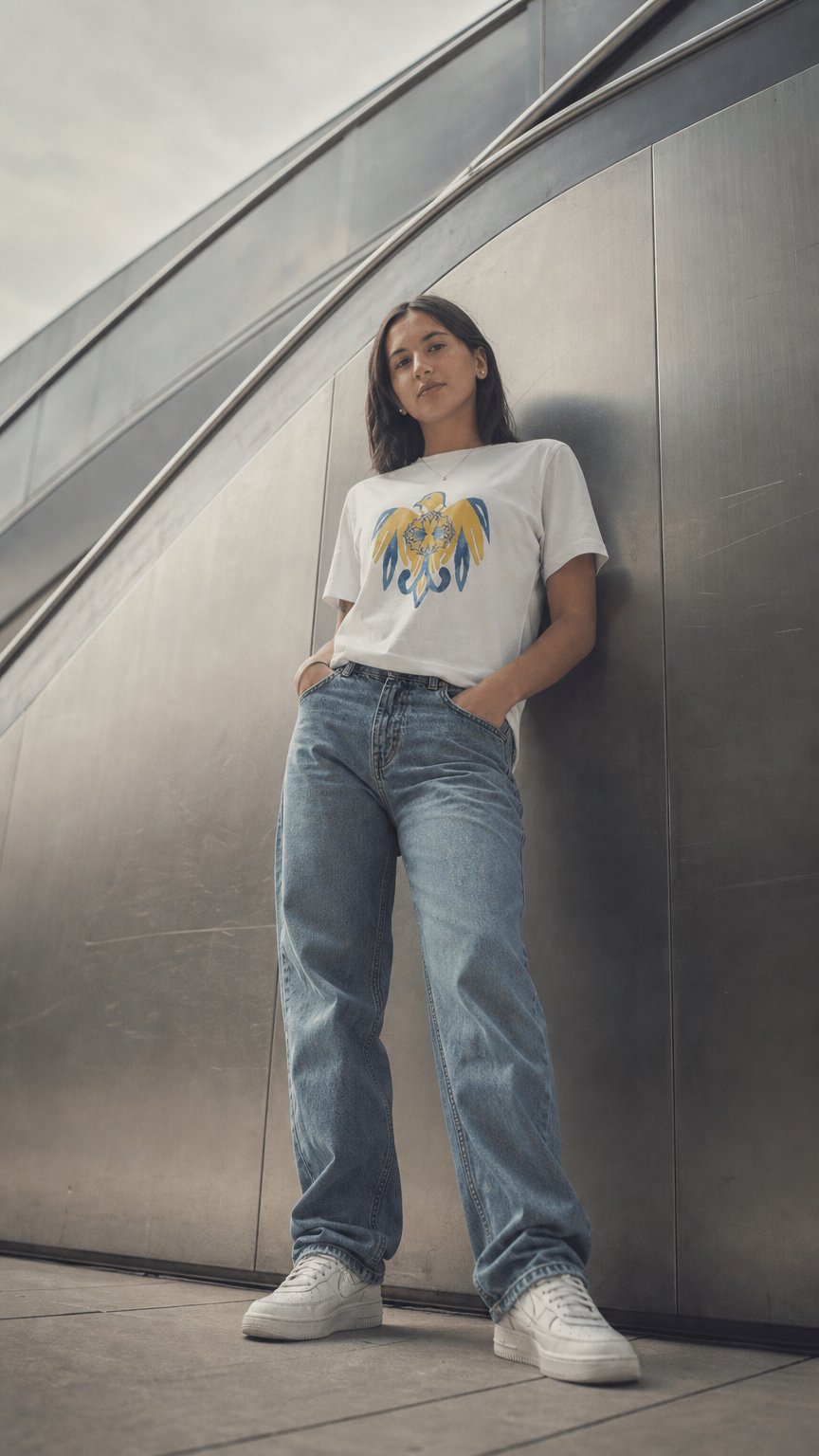 AI product shot of T-SHIRT INSIGNE DOMI