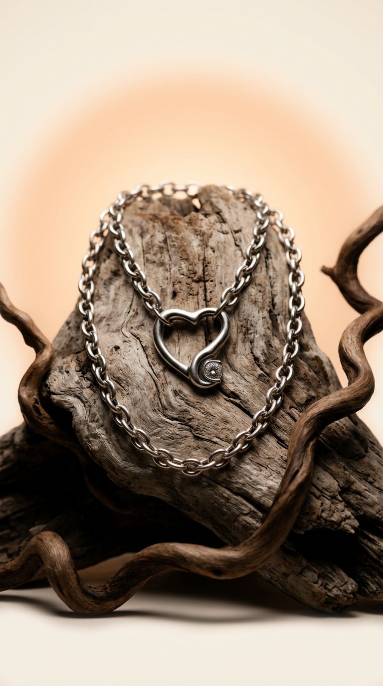 AI product shot of Querida chunky necklace