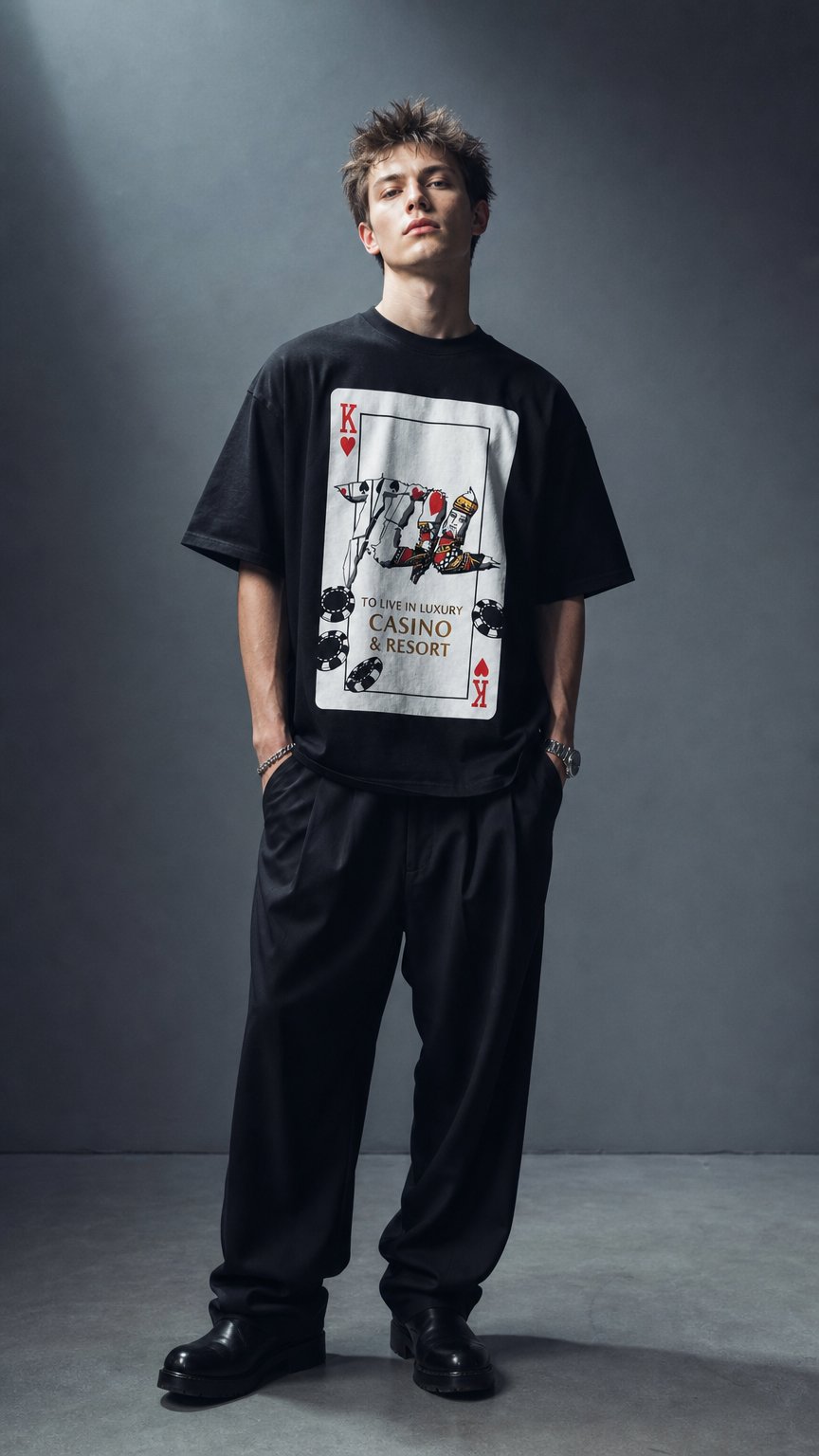 AI product shot of Casino & Resort Tee