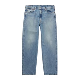 Washed denim jeans