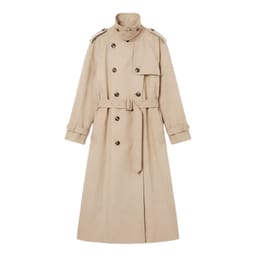Beige trench coat
