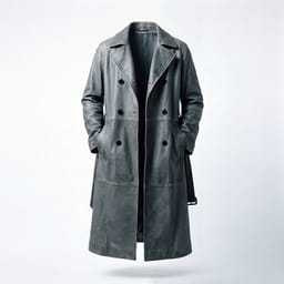 Fiction™ – Leather trench coat