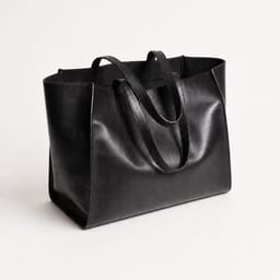Black tote bag