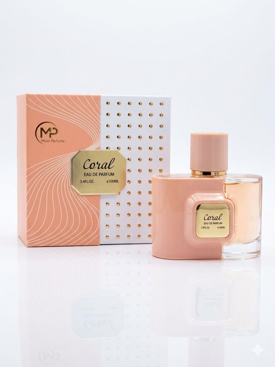 a bottle of perfume next to a box