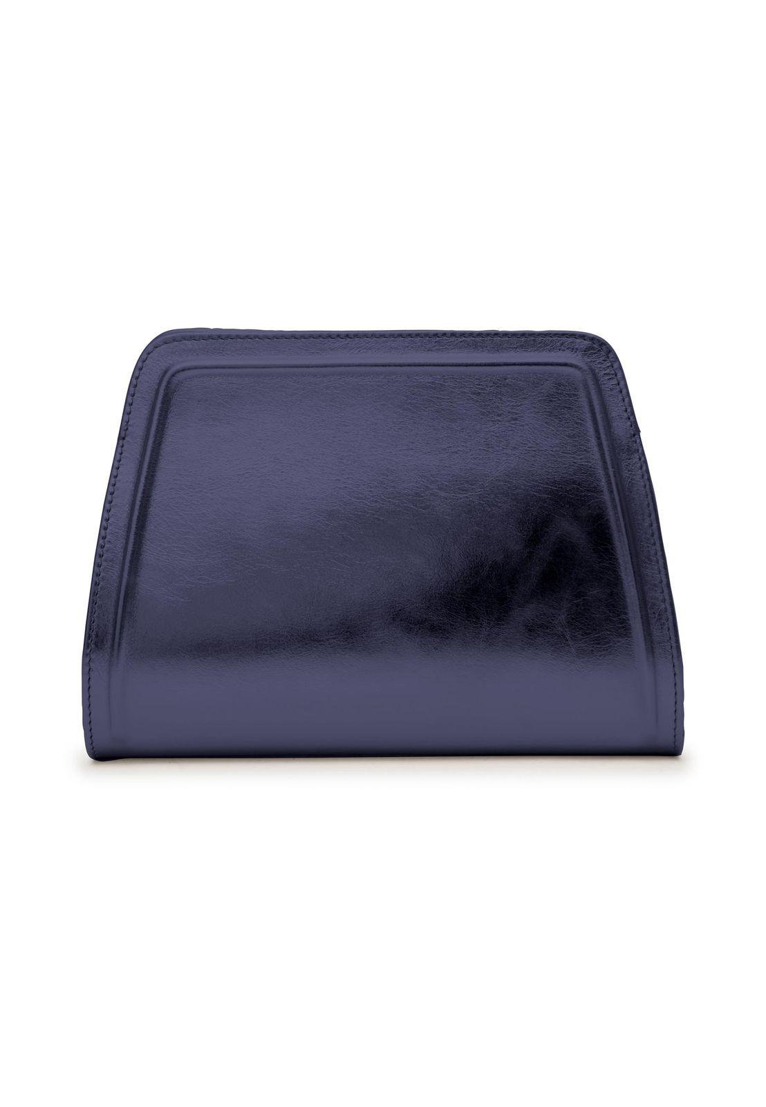 a blue purse on a white background