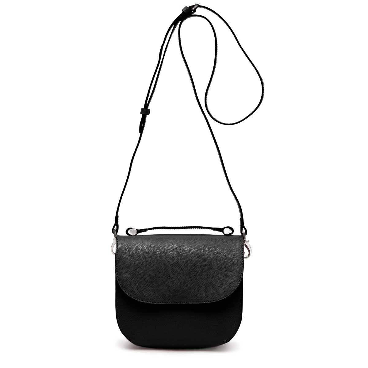 a black bag with a strap on a white background