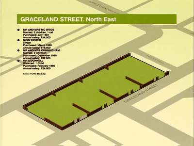a map of graceland street north east