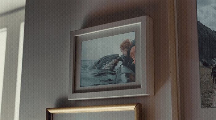 a couple of pictures hanging on the side of a wall