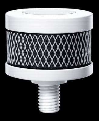 a black and white picture of a round knob