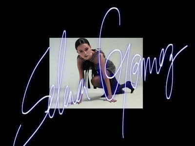a woman is posing for a picture with a neon light effect