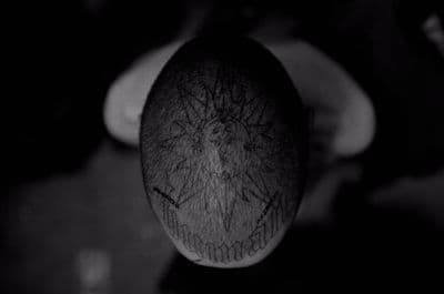 a black and white photo of a person's hair