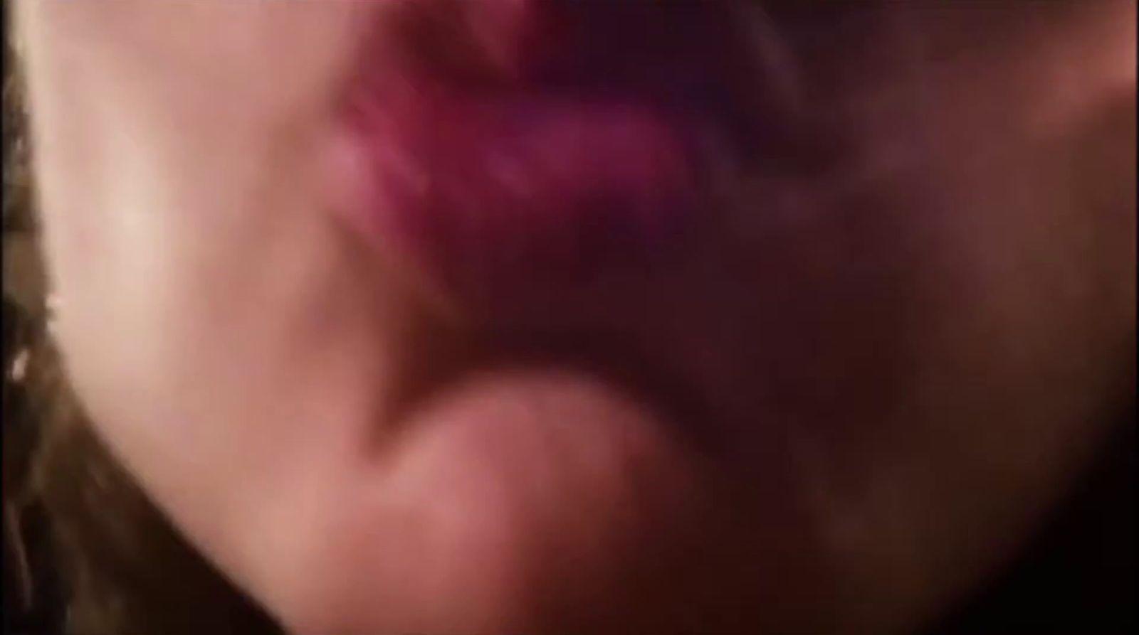 a blurry photo of a person's nose