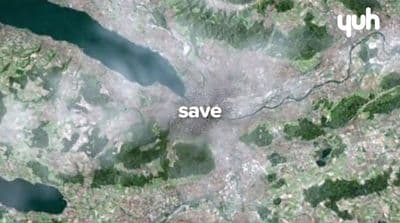 a satellite image of a large body of water