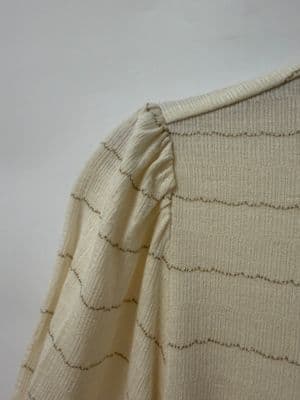 a close up of the back of a sweater