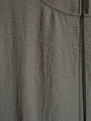 a close up of a piece of clothing with a zipper