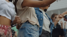 a group of people standing next to each other