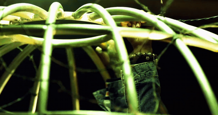 a close up of a bunch of wires