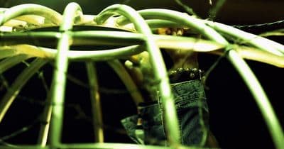 a close up of a bunch of wires