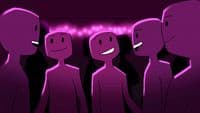 a group of people standing next to each other