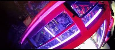 a close up of a vending machine in a store