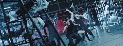 a group of people dancing on a stage