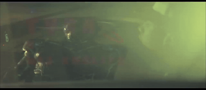 a blurry photo of a person in a car