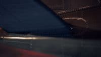 a close up of the wing of a plane