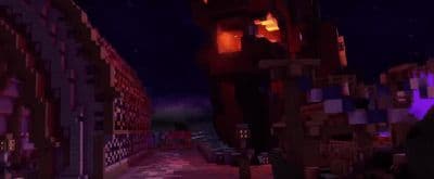 a screenshot of a street at night