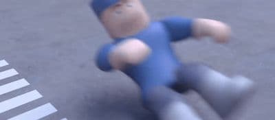 a blurry image of a toy baseball player