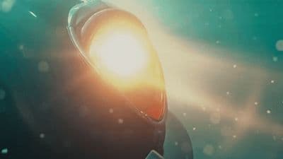 a close up of a light on a vehicle