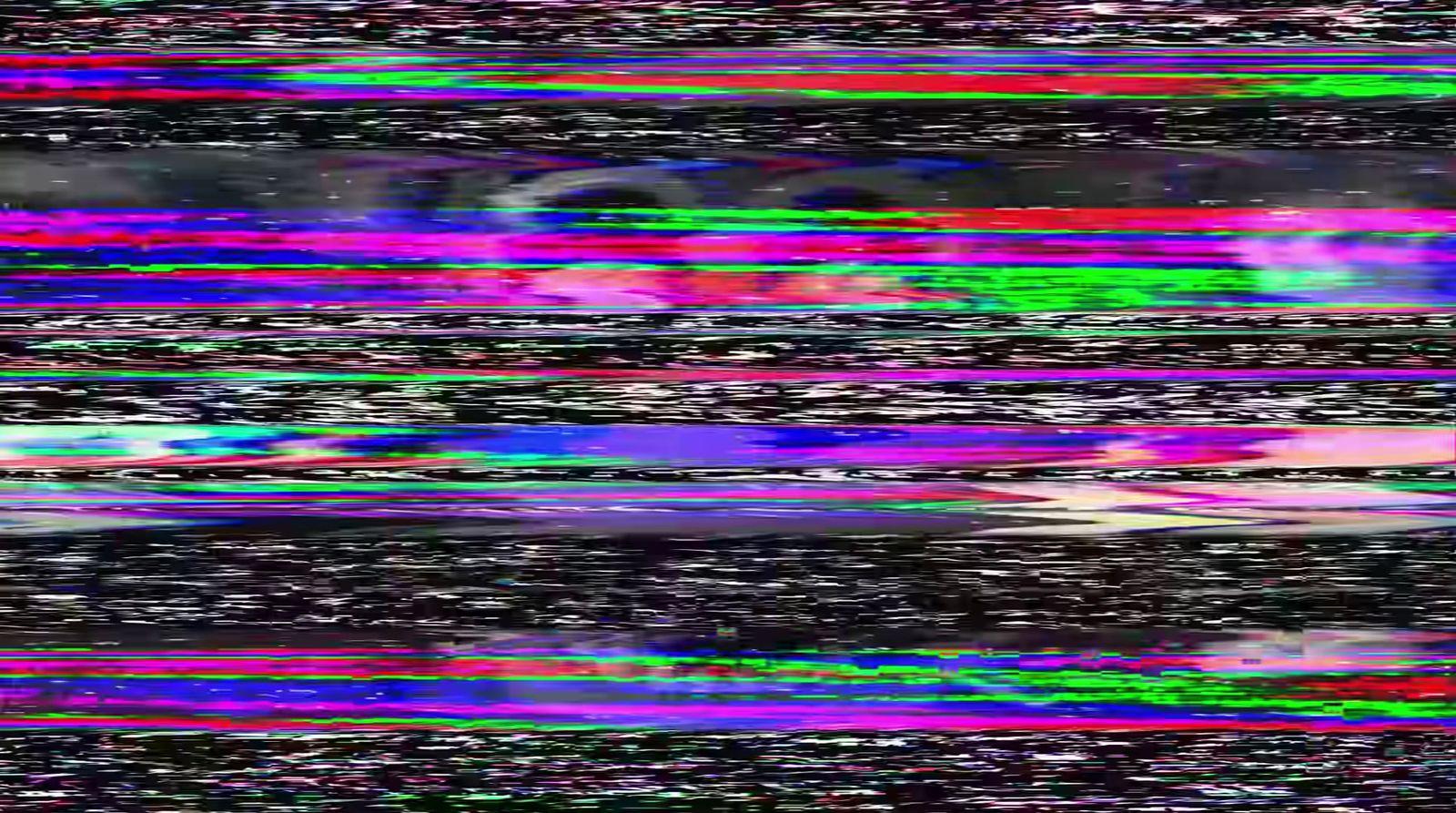 a television screen with a lot of lines on it