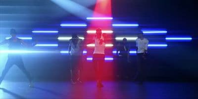 a group of people standing on a stage