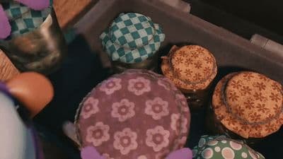 a box filled with lots of different types of cakes