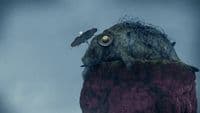 a giant fish with a cage on top of it's head