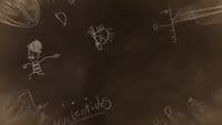 a blackboard with writing written on it
