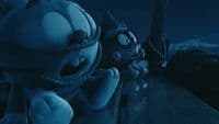 a cartoon character with a creepy look on his face