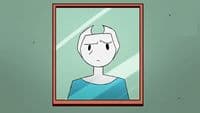 a picture of a person in a mirror