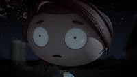 a cartoon character with a sad look on his face