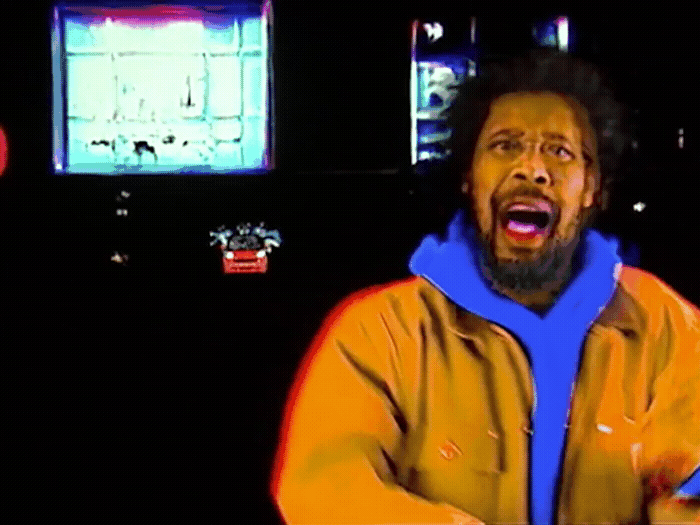 a man with a surprised look on his face