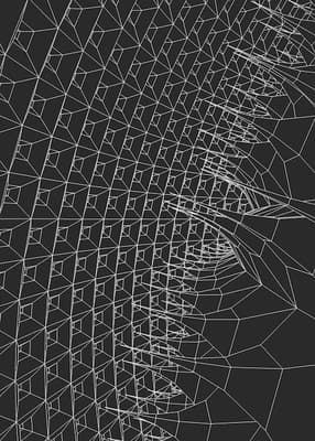 a black and white photo of a pattern
