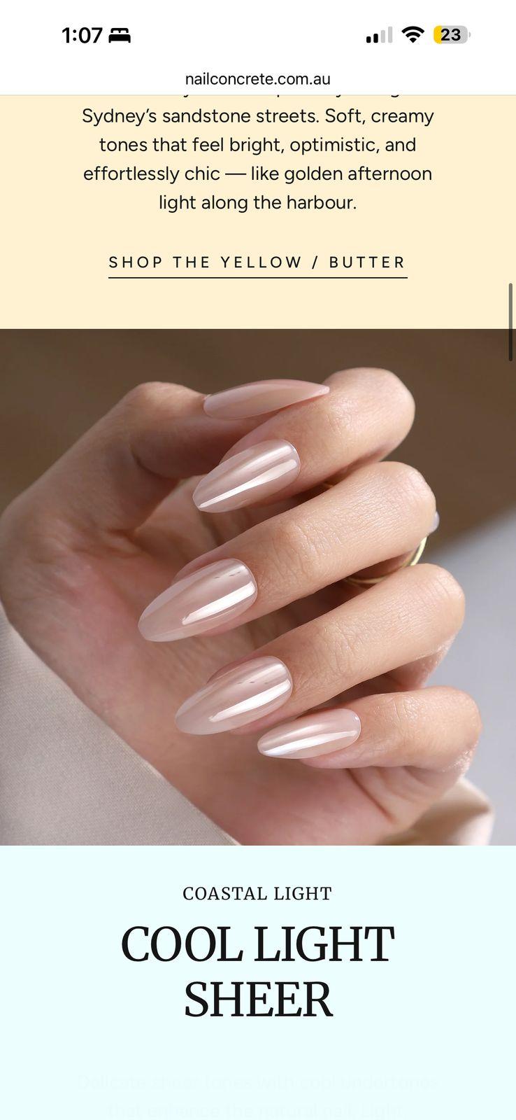 a woman's hand with long, shiny nails