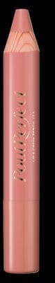 a close up of a pink lipstick on a black background